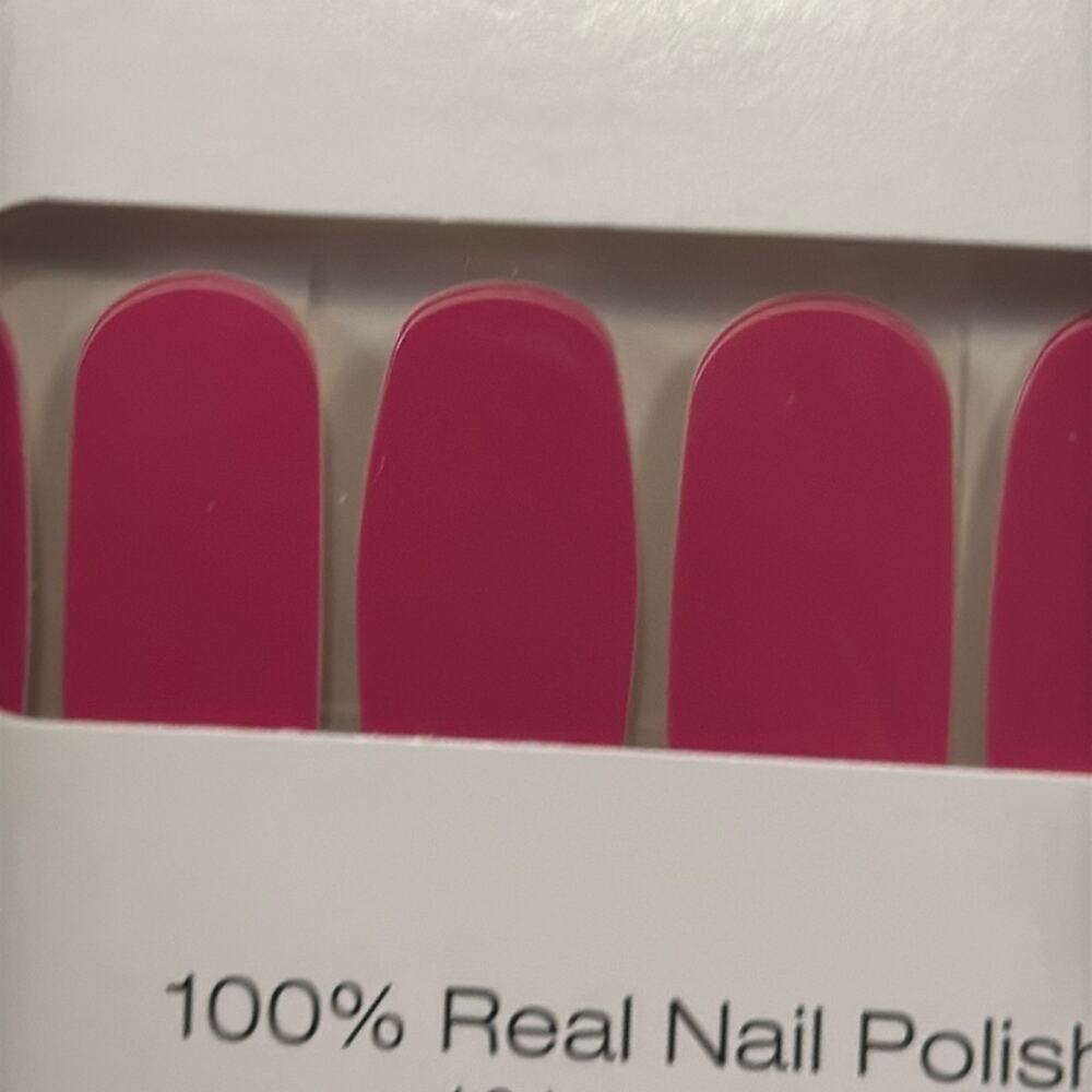 NWT Color Street "Are you Madrid-ing Me?" Solid Pink Nail Strips